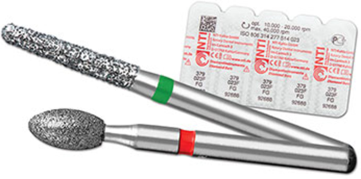 Axis Dental H379-023F NTI FG Friction Grip #7408F Trimming & Finishing 12 Blade Egg Carbide Burs 5/Pk Axis Dental H379-023F NTI FG Friction Grip #7408F Trimming & Finishing 12 Blade Egg Carbide Burs 5/Pk